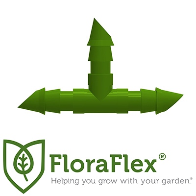FloraFlex 4mm Barbed Tee 100pk